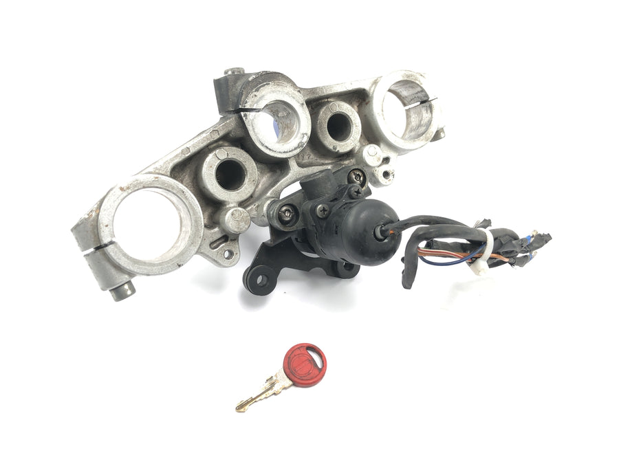 Sachs ZX 125 [1998] - Grampo superior do garfo, suporte para guiador com fechadura de ignição