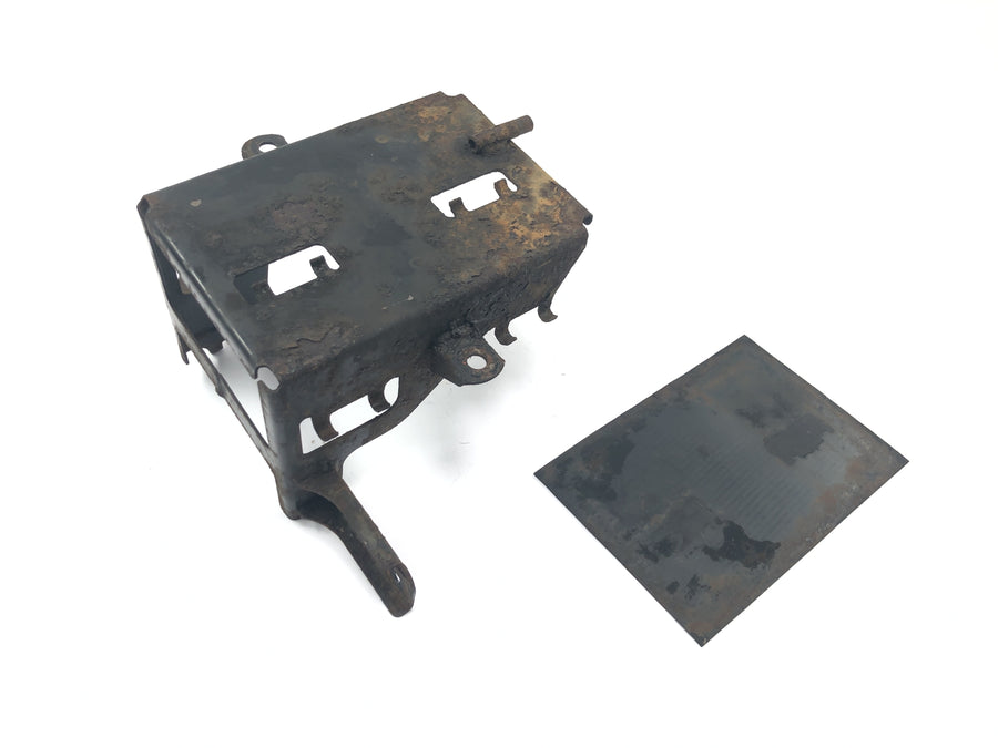 BMW R 100 GS 247E [1991] - Suporte caixa de bateria placa de retenção porta bateria