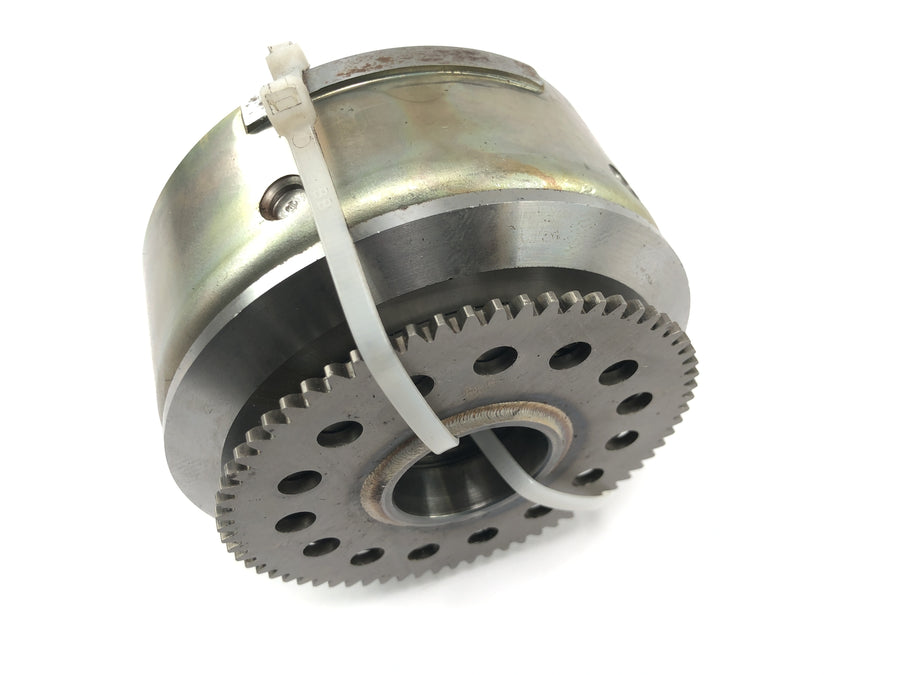 Sachs ZX 125 [1998] - Roda dentada com roda livre de partida, rotor do alternador, rotor do gerador