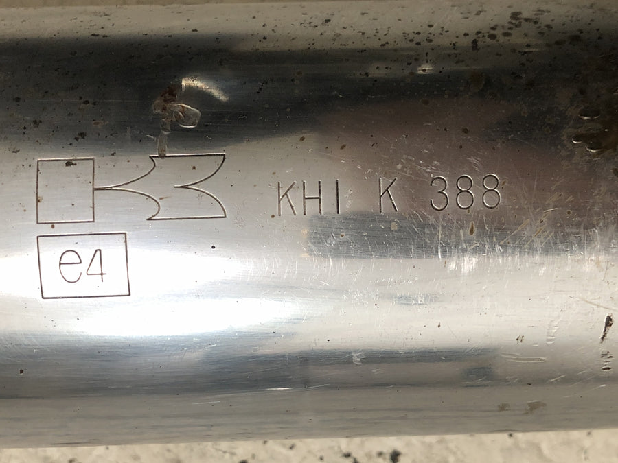 Kawasaki W 650 EJ650A [1999] - Sistema de escapamento esquerdo, coletor de escapamento, silenciador
