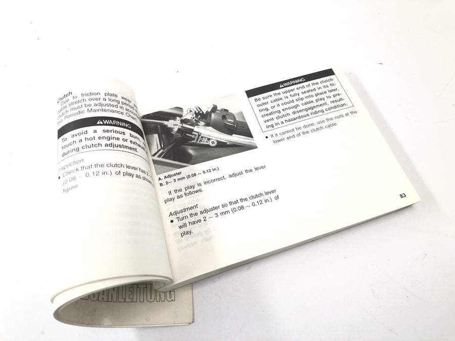 Kawasaki ZX 12 R ZXT20A [2001] - manual de instruções instruções de operação