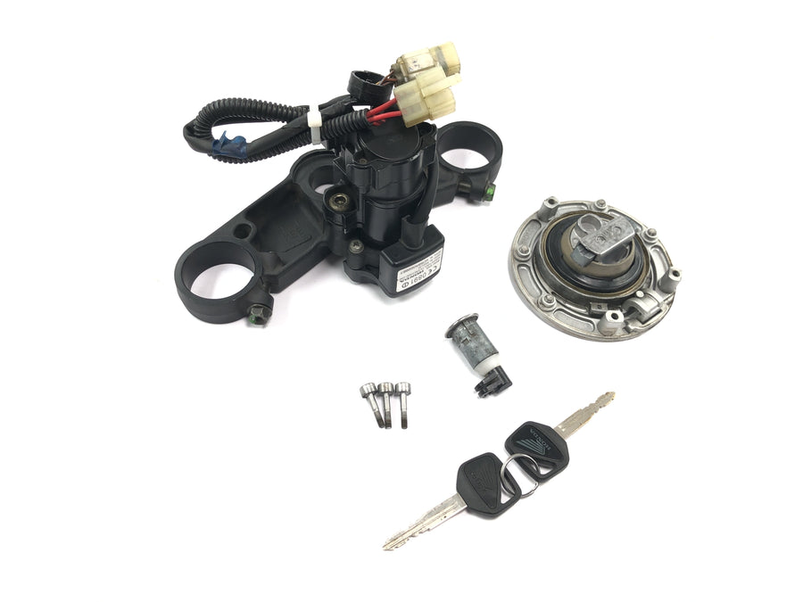 Honda CBR 600 RR PC37 [2004] - Conjunto de fechadura tampa do tanque da fechadura de ignição superior da ponte do garfo