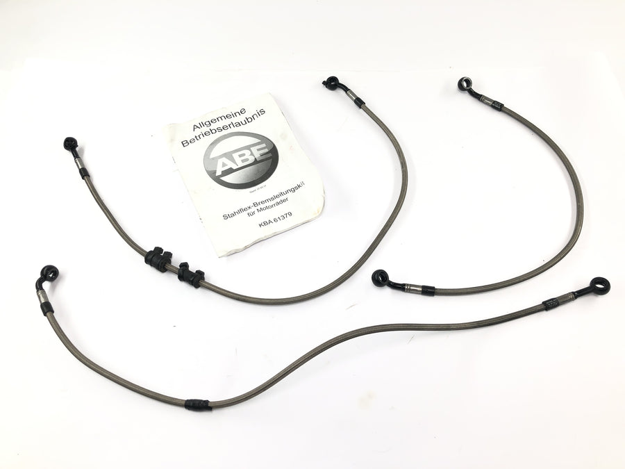 Suzuki GSX R 1000 WVB6 K6 [2006] - Kit de linha de freio flexível em aço dianteiro e traseiro