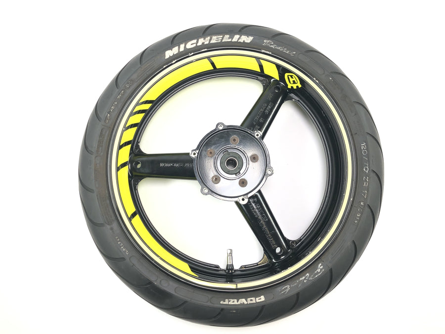Husqvarna TE 610 H6 8AE [Suzuki RGV 250] - Conjunto de pneus de aro roda dianteira 3,50 x 17 roda traseira 4,50 x 17 conjunto com cópia simulada