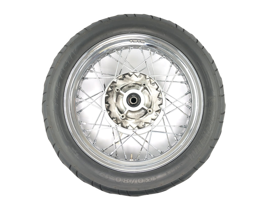 Triumph Bonneville T100 986MF [2012] - Roda traseira com raios de 3,50 x 17"