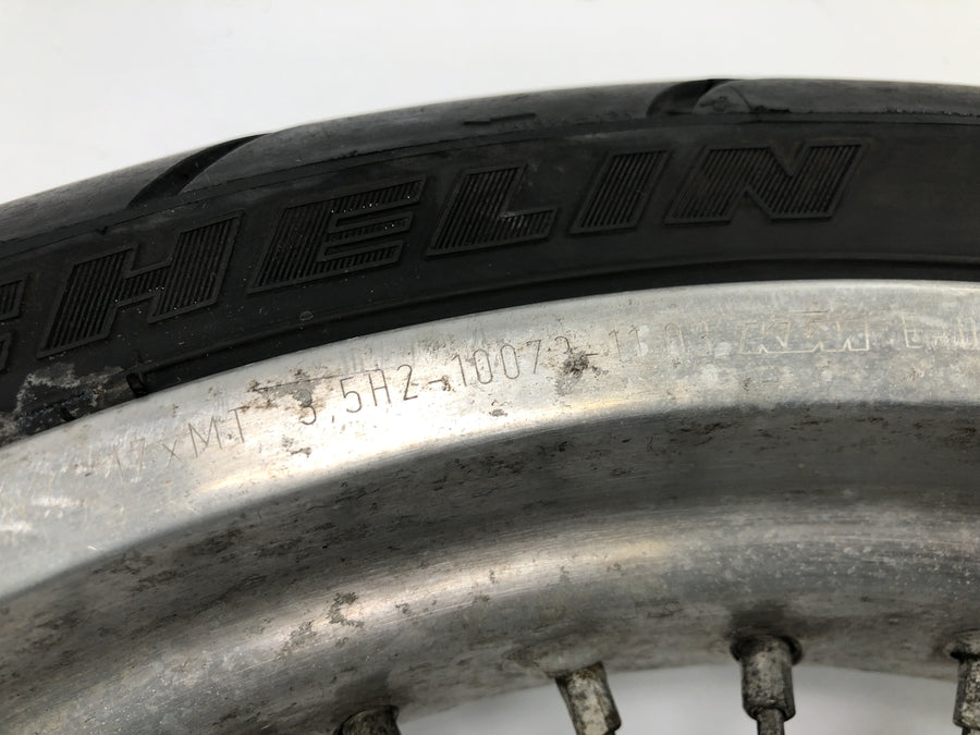 KTM 640 LC4 Prestige [2005] - roda dianteira com raios da roda 3,50 x 17"