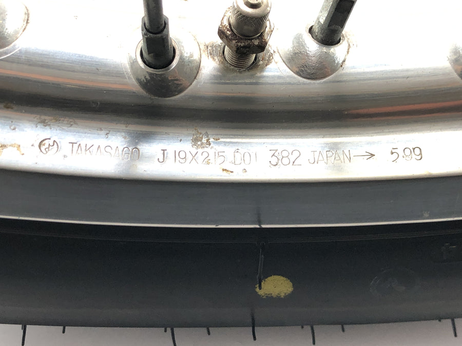Kawasaki W 650 EJ650A [1999] - roda dianteira com raios 2,15 x 19"