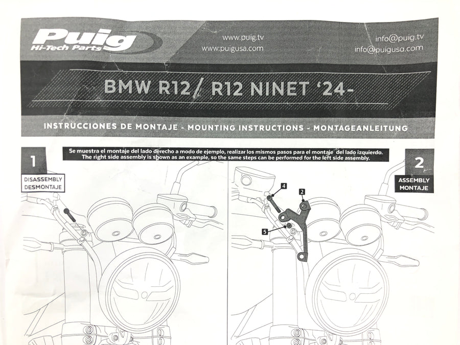 Kawasaki W 230 [2025] - Carenagem do pára-brisa preto com material adicional
