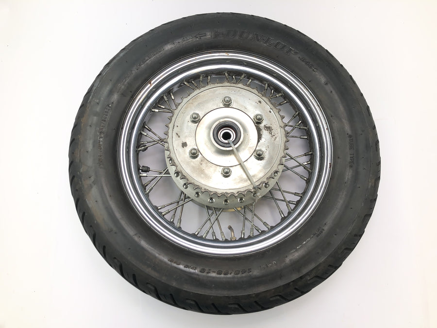 Kawasaki VN 800 VN800A [1996] - roda traseira com aro completo, pneu de roda com raios 16 x 3,00"