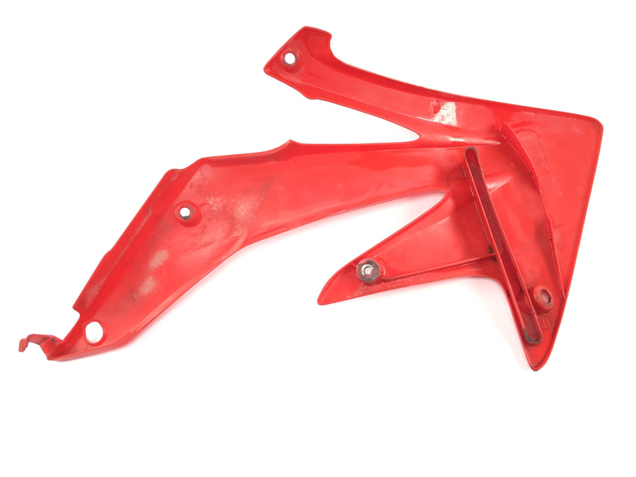 Honda CRF 450 R [2007] - Carenagem do tanque painel lateral esquerdo plástico vermelho