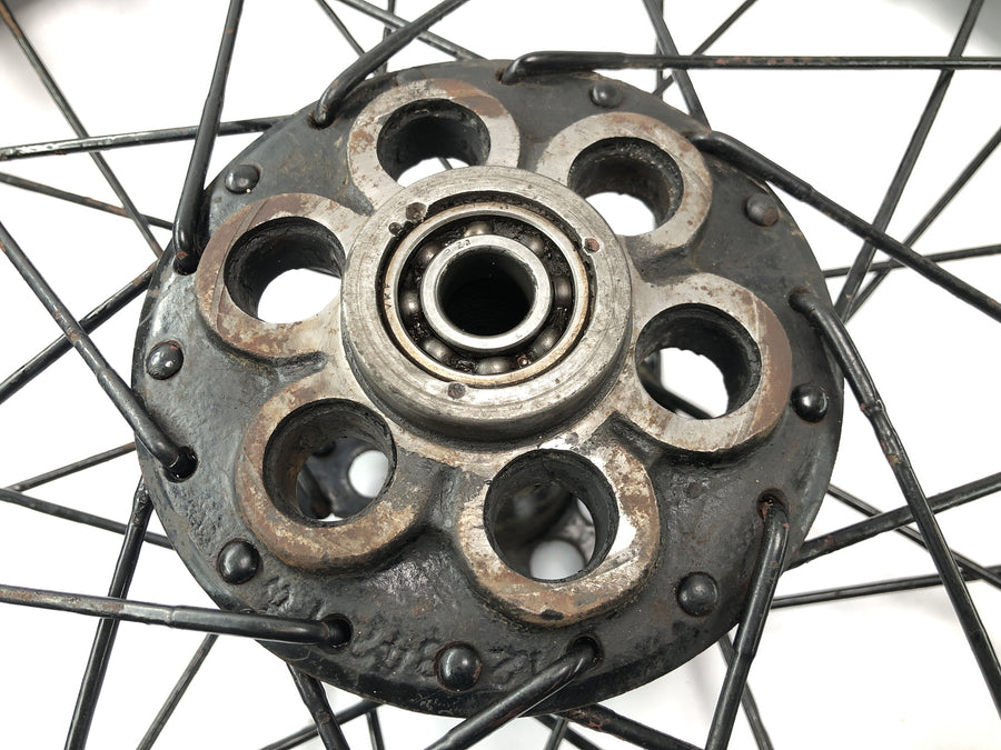 DKW NZ 250 [1938] - Roda traseira com raios e cubo