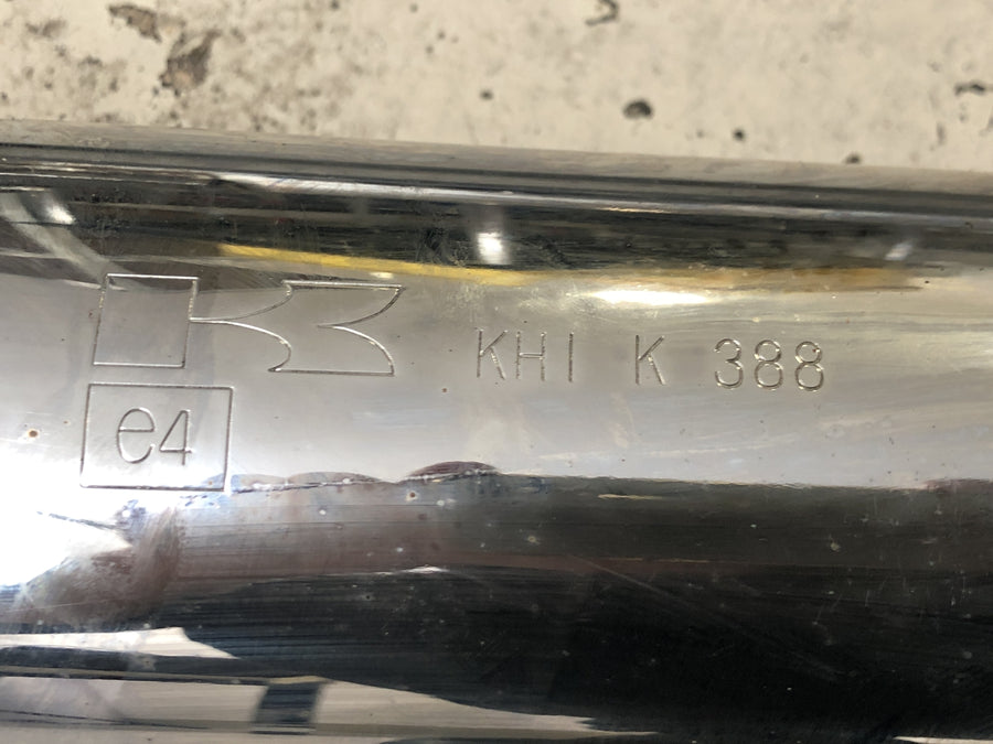 Kawasaki W 650 EJ650A [1999] - Sistema de escapamento, potenciômetro final, sistema de escapamento coletor esquerdo e direito