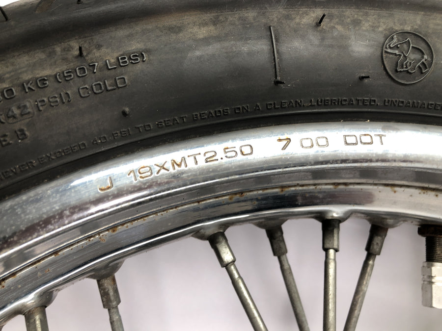 Yamaha XVS 650 Drag STAR VM03 [2001] - Manterada de roda da roda dianteira com disco de freio 19 polegadas