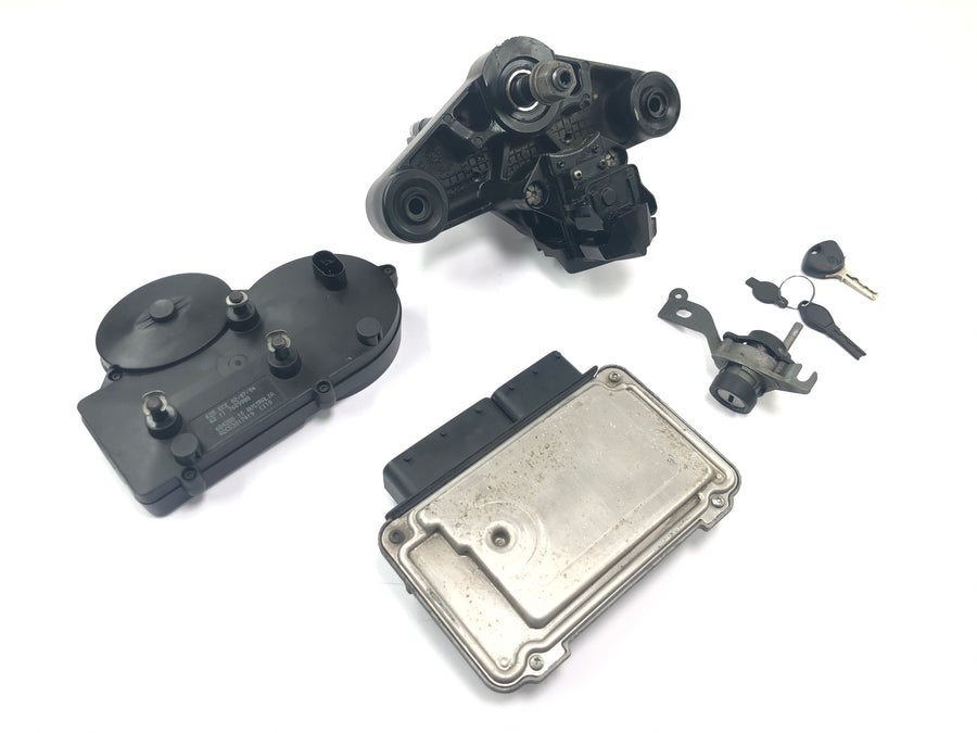 BMW R 1200 GS R12 K25 [2004] - Conjunto de bloqueio unidade de controle bloqueio de ignição da cabine conjunto de chave de bloqueio de direção da ponte do garfo superior