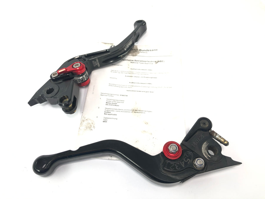 Aprilia RSV 1000 RP Mille [2001] - Conjunto de alavanca de freio e embreagem alavanca V-Trec com ABE