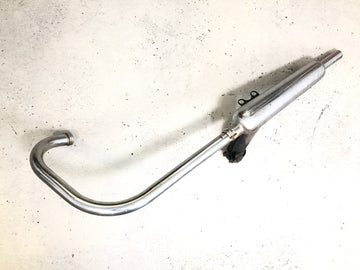 Kawasaki W 650 EJ650A [1999] - Sistema de escapamento esquerdo, coletor de escapamento, silenciador
