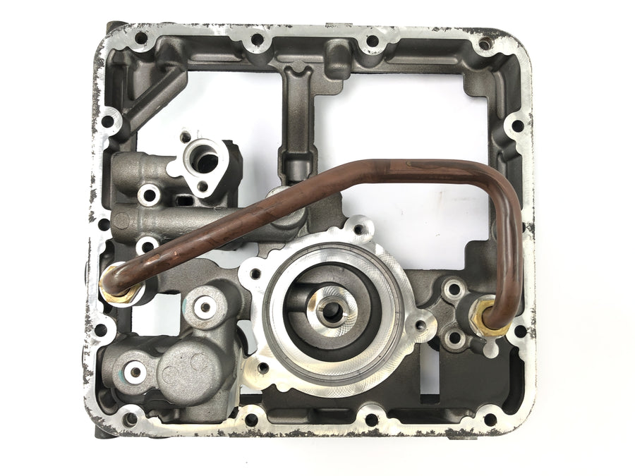 Moto Guzzi Stelvio 1200 4V [2009] - Pan de óleo dentro da gravação do filtro de óleo