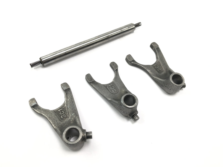 Yamaha WR 125 X DE07 [2010] - conjunto garfo de mudança eixo do garfo de mudança