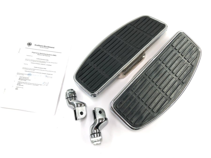 Suzuki M 800 Intruder - Conjunto de apoio para os pés da placa do estribo do motorista cromado