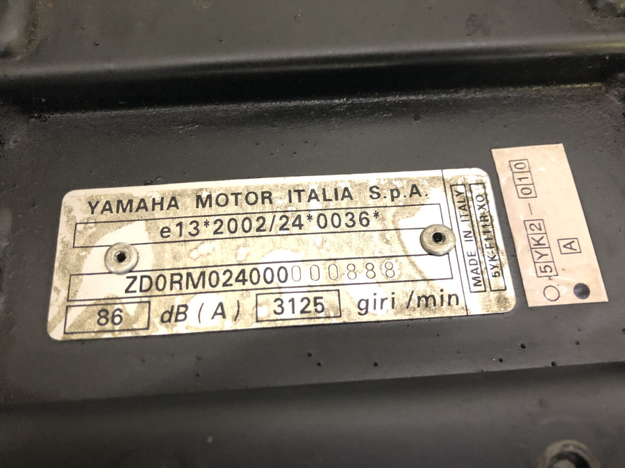 Yamaha MT 03 RM02 [2007] - Quadro chassi quadro principal com papéis