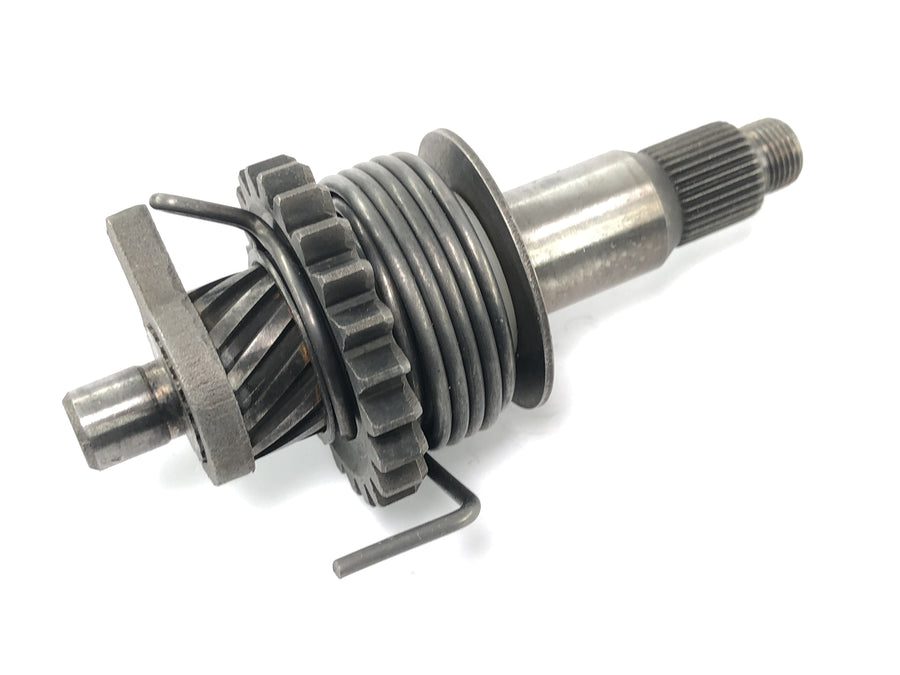 Sachs ZX 125 [1998] - Eixo do pedal de partida Eixo do pedal de partida com mola de retorno da engrenagem