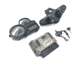BMW R 1200 GS R12 K25 [2004] - Conjunto de bloqueio unidade de controle bloqueio de ignição da cabine conjunto de chave de bloqueio de direção da ponte do garfo superior