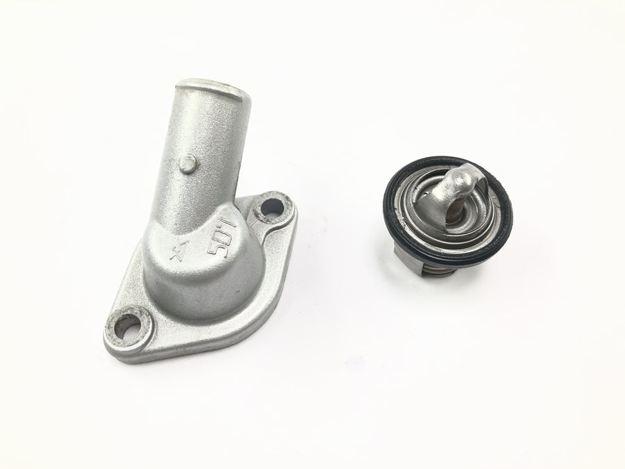 Yamaha WR 125 X DE07 [2010] - Inserção do termostato com caixa de água de resfriamento
