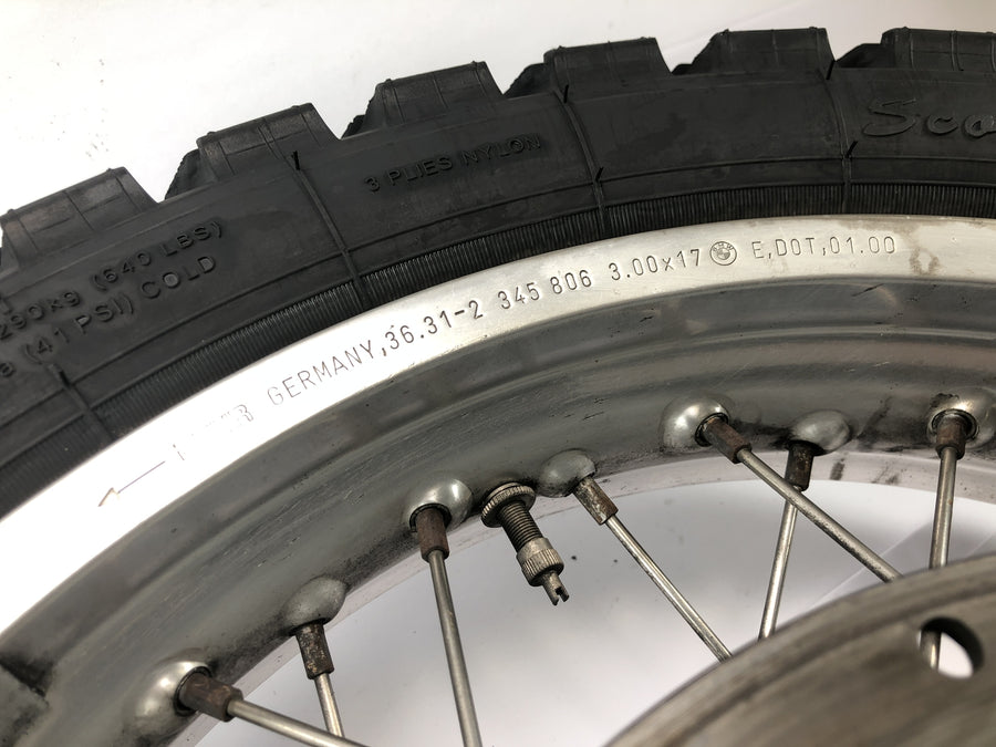 BMW F 650 GS R13 [2000] - roda traseira com raios 3,00 x 17"