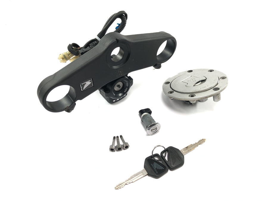 Honda CBR 600 RR PC37 [2004] - Conjunto de fechadura tampa do tanque da fechadura de ignição superior da ponte do garfo