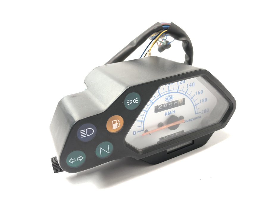 Husqvarna TE 610 E Dual H7 [1999] - Velocímetro de instrumento combinado de cabine de velocímetro com display de luz indicadora