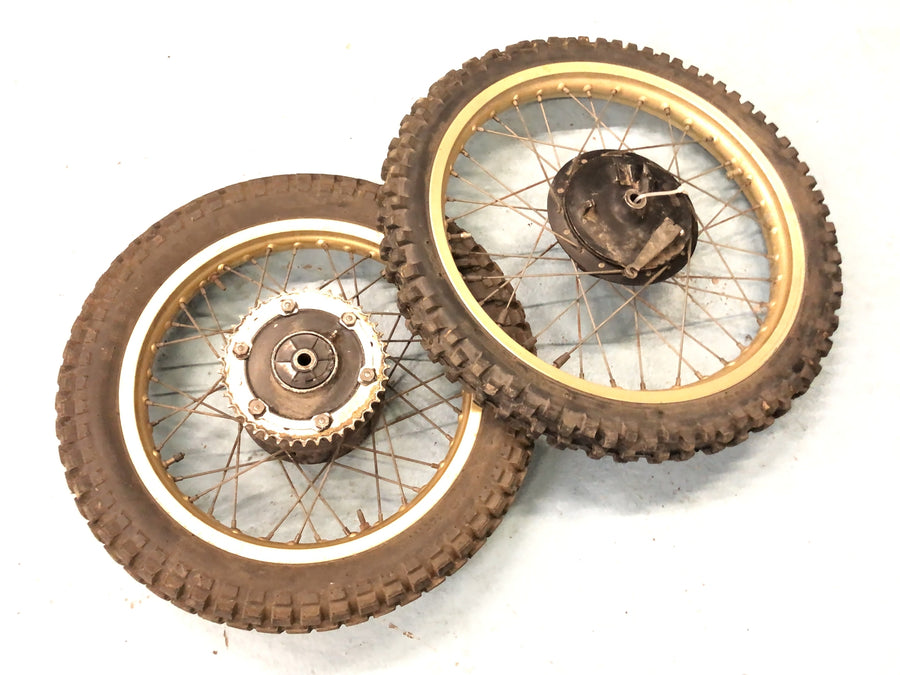 Yamaha XT 500 1U6 [1981] - RAD SET Set Wheel Roda traseira Gold