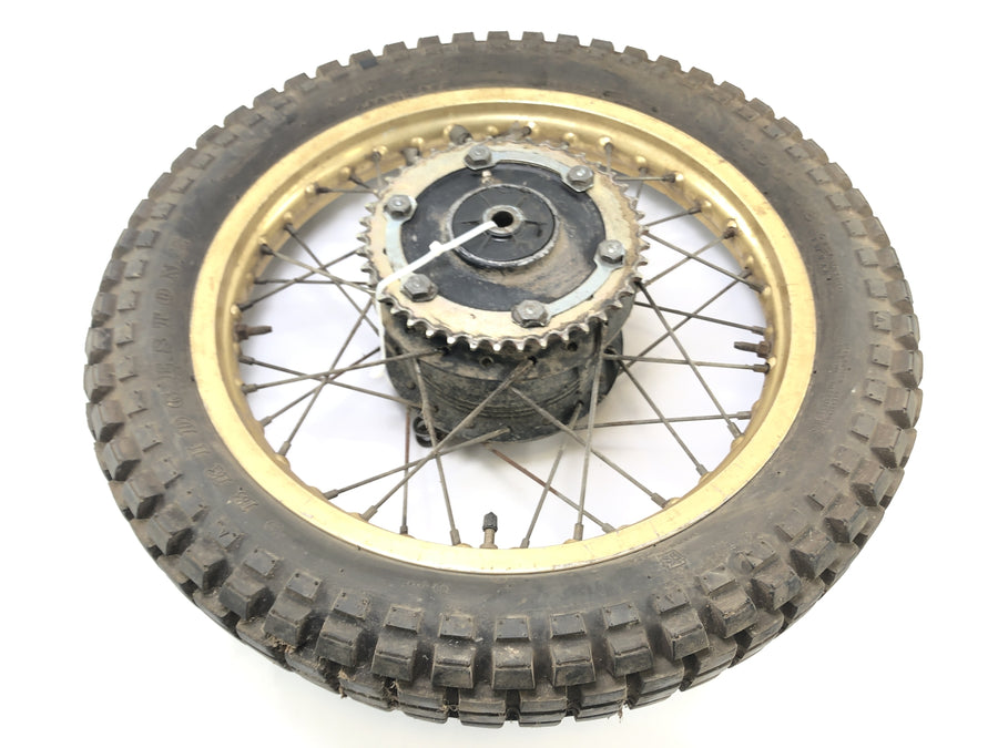 Yamaha XT 500 1U6 [1981] - RAD SET Set Wheel Roda traseira Gold
