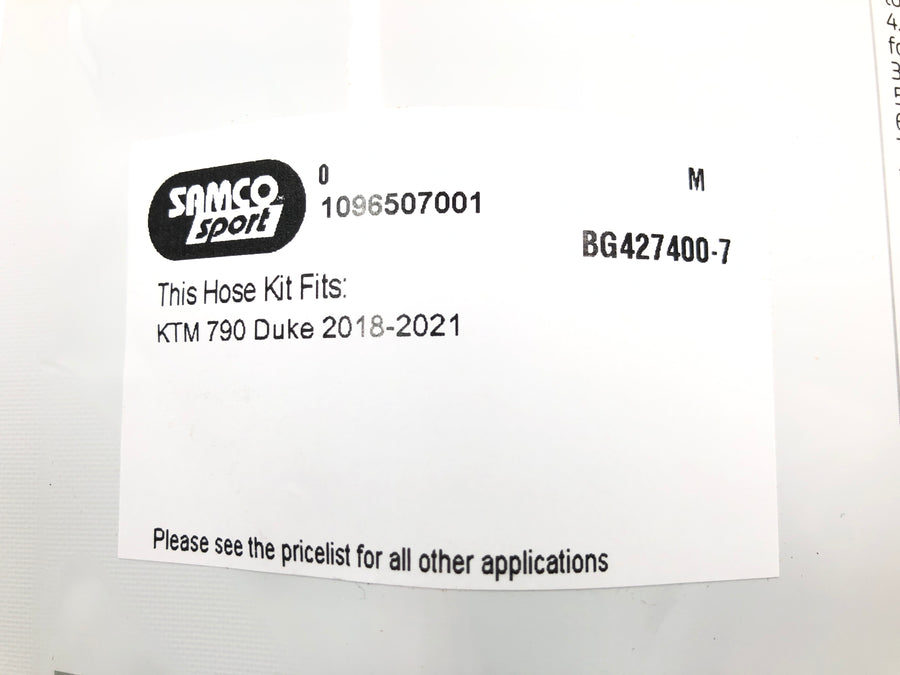 KTM 790 Duke - Kit de mangueira do radiador, mangueiras de refrigerante pretas OEM