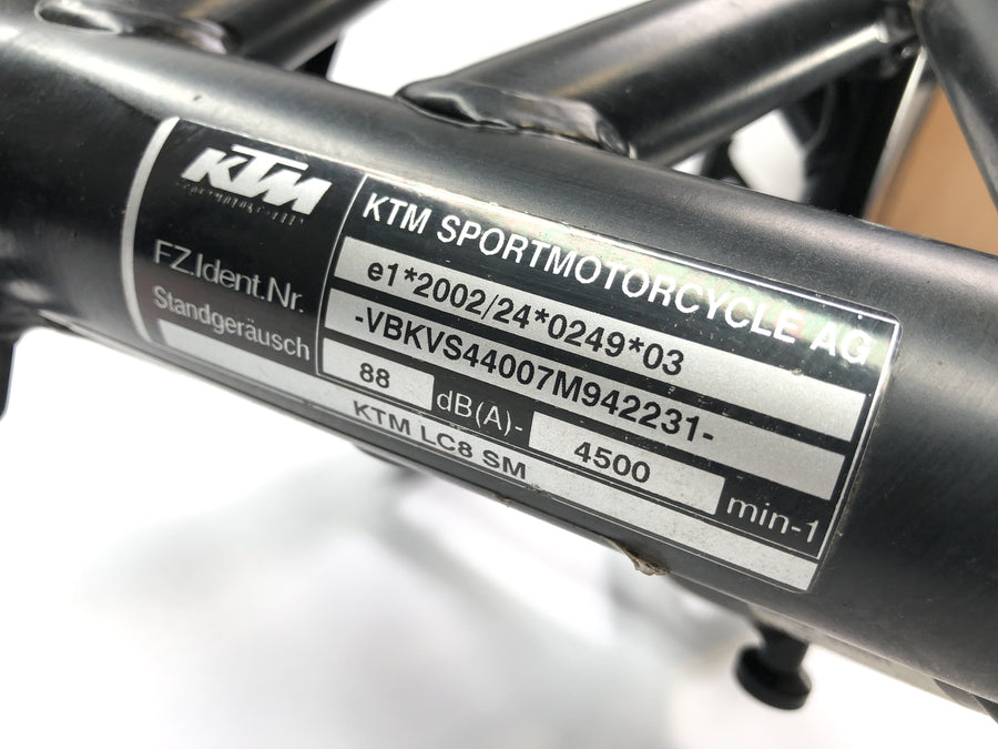 KTM 950 SM LC8 [2008] - quadro com papéis
