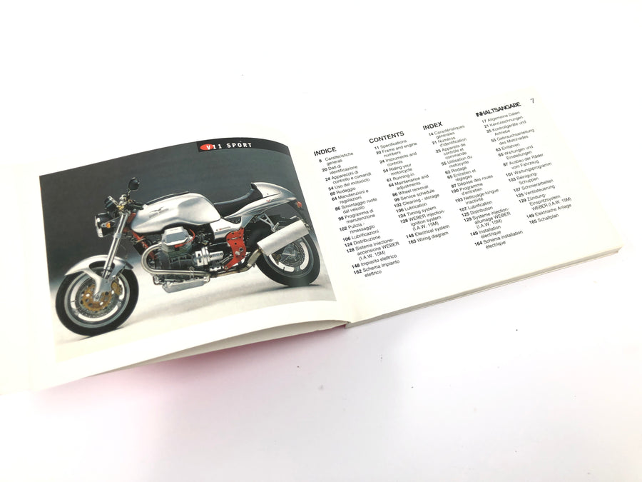 Moto Guzzi V11 Sport [1999] - Manual Manual do motorista Manual do usuário
