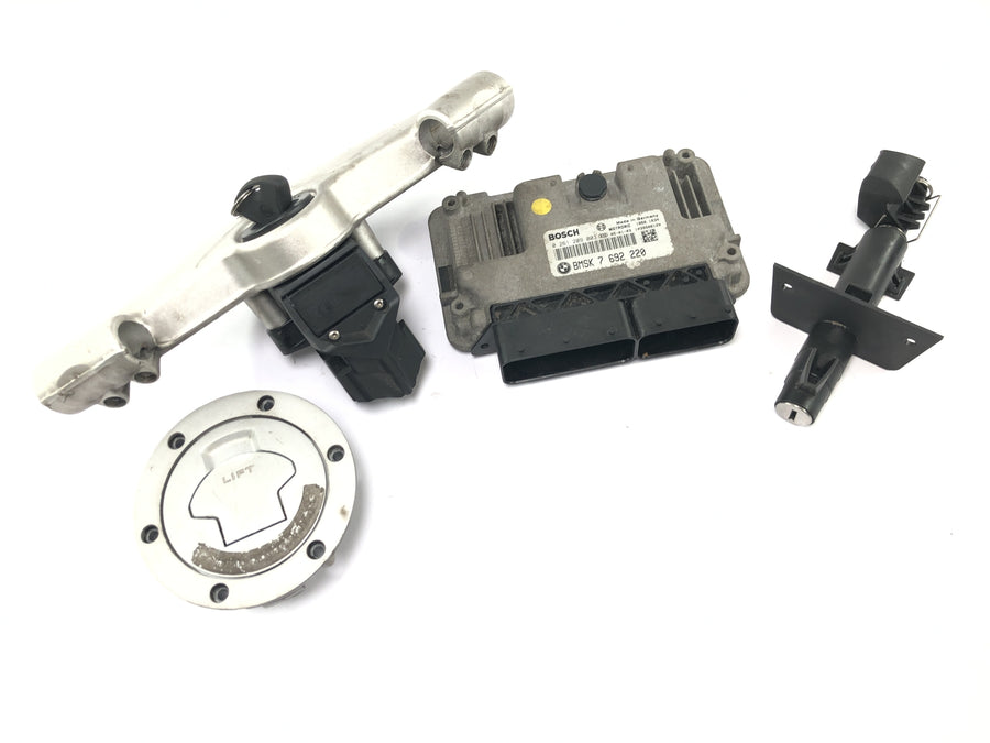 BMW K 1200 S K12S [2005] - Conjunto de fechadura com unidade de controle e ponte de garfo