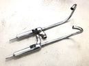 Kawasaki W 650 EJ650A [1999] - Sistema de escapamento, potenciômetro final, sistema de escapamento coletor esquerdo e direito-2