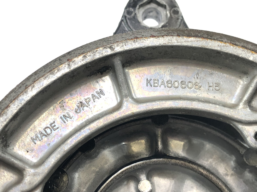 Kawasaki W 650 EJ650A [1999] - Tambor de freio traseiro, freio a tambor, placa de fixação do freio
