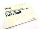 Yamaha YZF 750 R 4HN [1995] - Manual de instruções instruções de operação-1