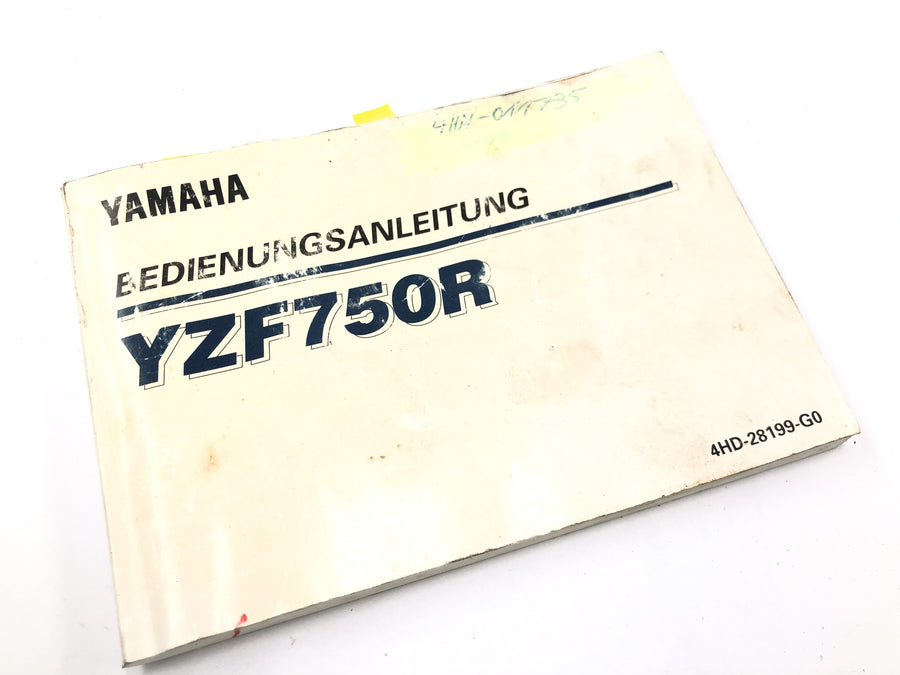 Yamaha YZF 750 R 4HN [1995] - Manual de instruções instruções de operação