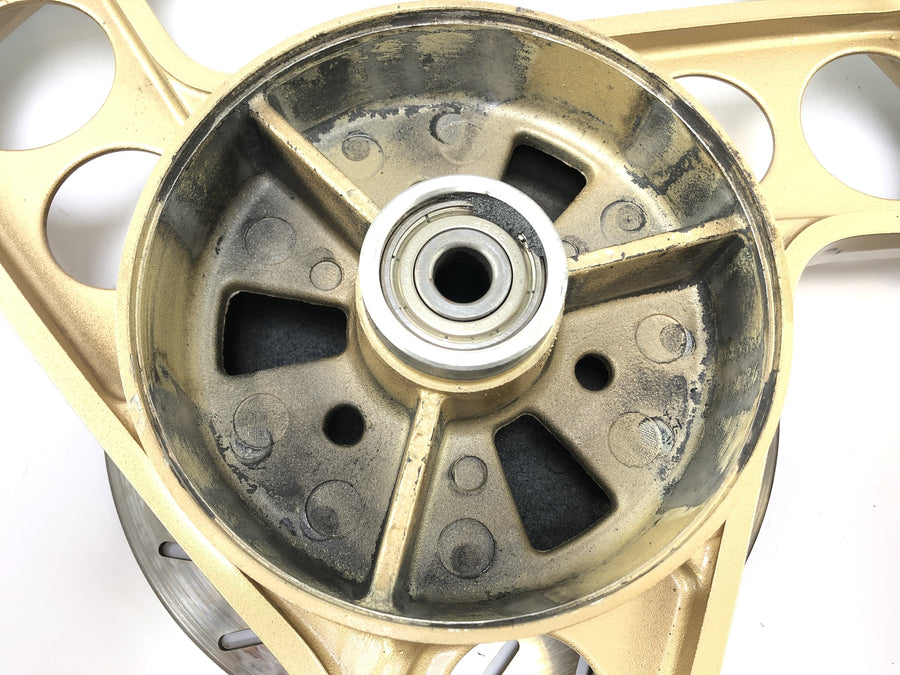 Yamaha Rd 350 YPVS 31K [1984] - Gold da borda da roda traseira com disco de freio