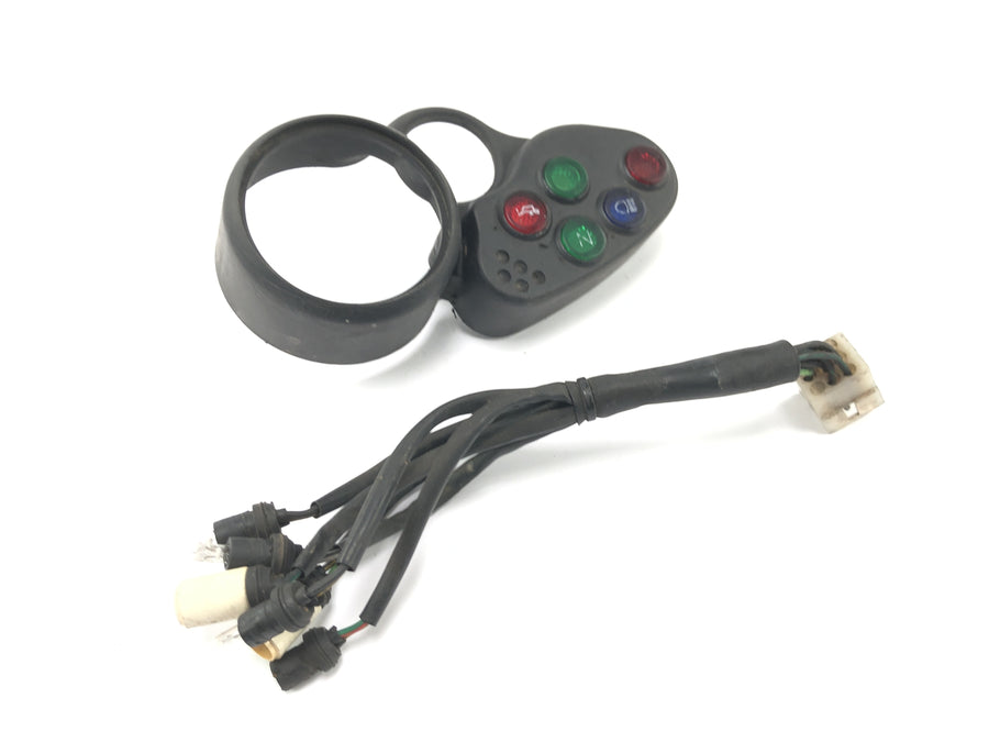 Sachs ZX 125 [1998] - Visor do painel da unidade da lâmpada indicadora de luz indicadora