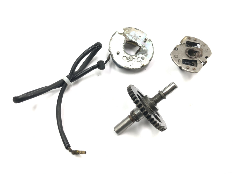 Yamaha XT 500 1U6 [1981] - Ajuste de ignição do regulador centrífugo do interruptor de contato de ignição