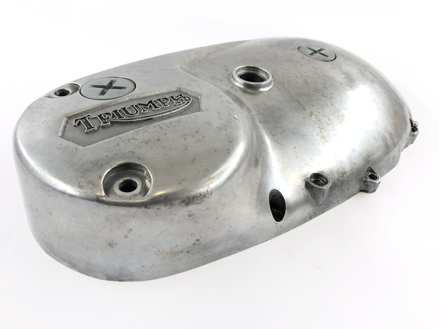 Triumph Bonneville T140V [1976] - Tampa da tampa do motor Tampa à esquerda