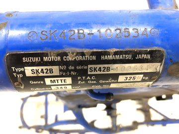 Suzuki DR 350 SK42B [1991] - quadro com papéis - 0