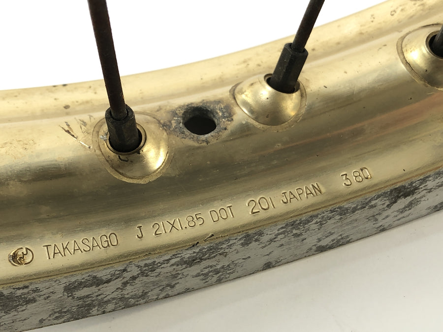 Yamaha XT 500 1U6 [1981] - Gold da roda da roda da roda dianteira