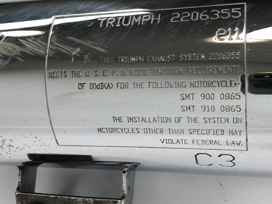 Triumph Bonneville T100 986MF [2012] - Silenciador de escape traseiro esquerdo