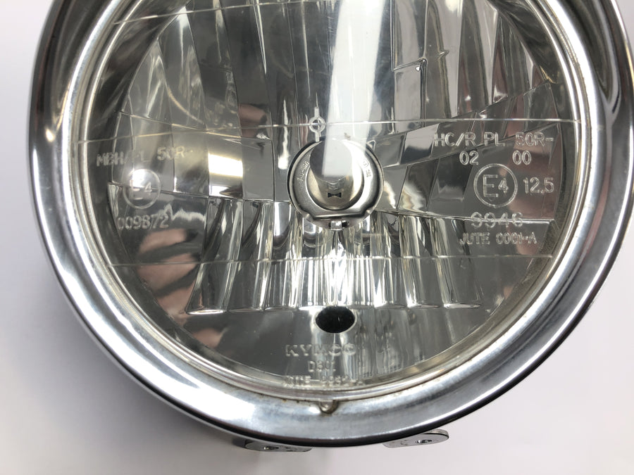 Yamaha XVS 650 4VR [1997] - Farol dianteiro com carcaça cromada