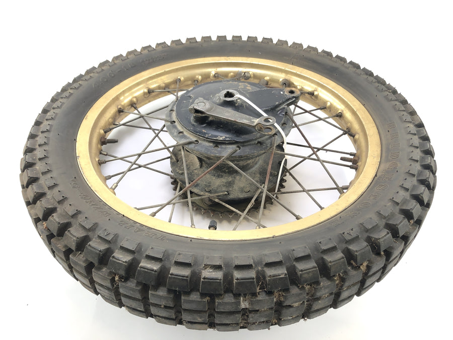 Yamaha XT 500 1U6 [1981] - RAD SET Set Wheel Roda traseira Gold