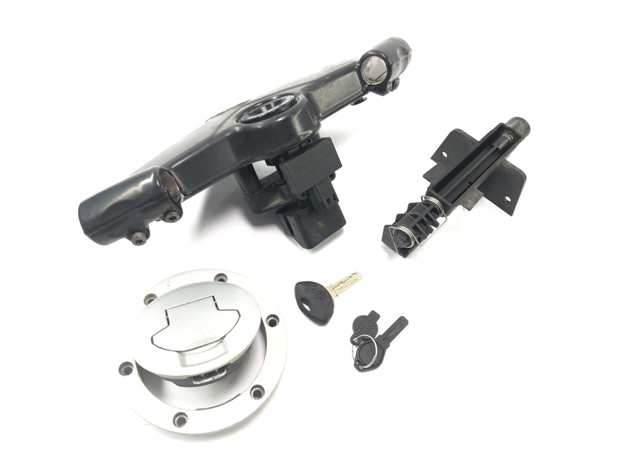 BMW K 1200 S K12S [2004] - Conjunto de fechadura para ponte superior do garfo com fechadura de ignição, fechadura de tanque